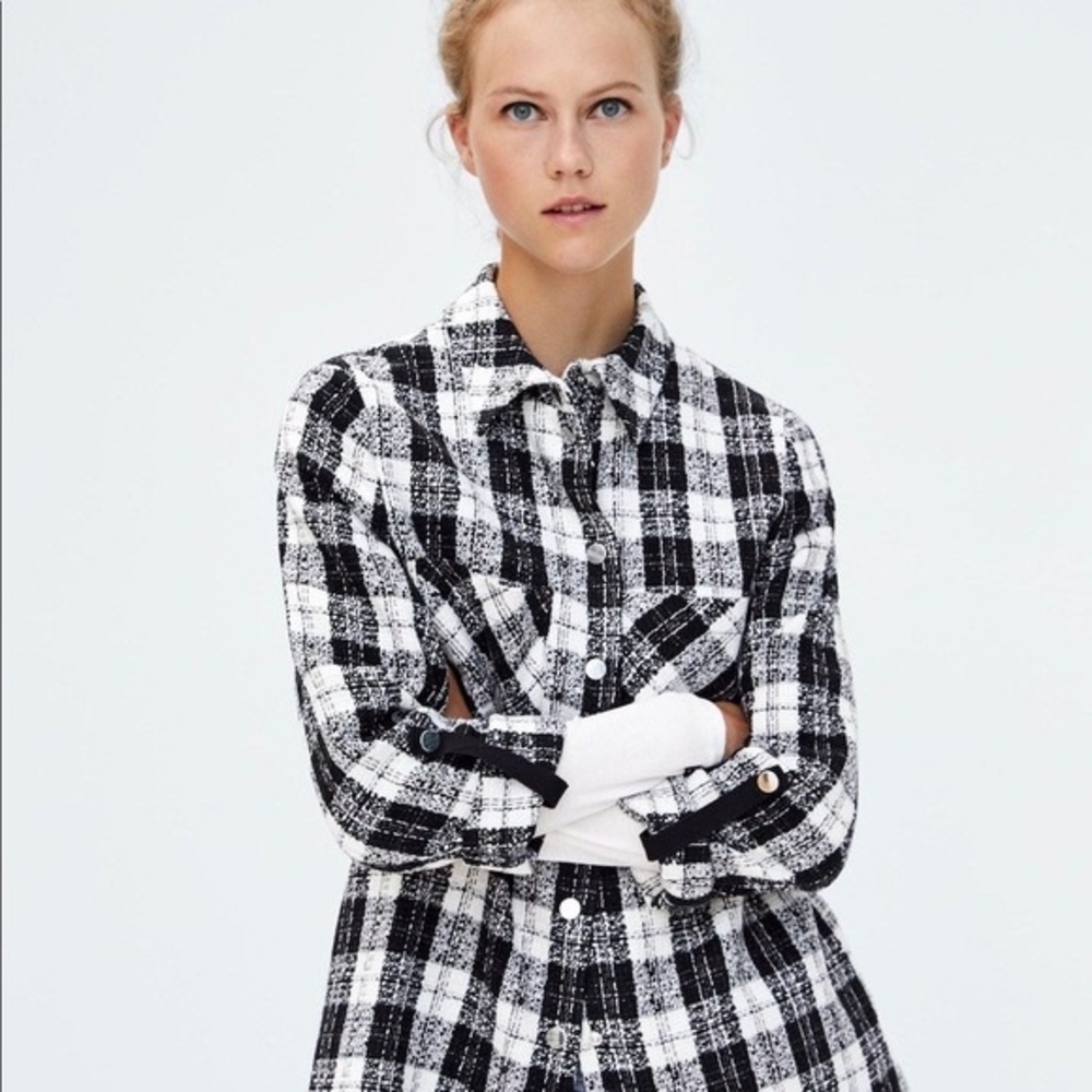 Zara Tweed Overshirt